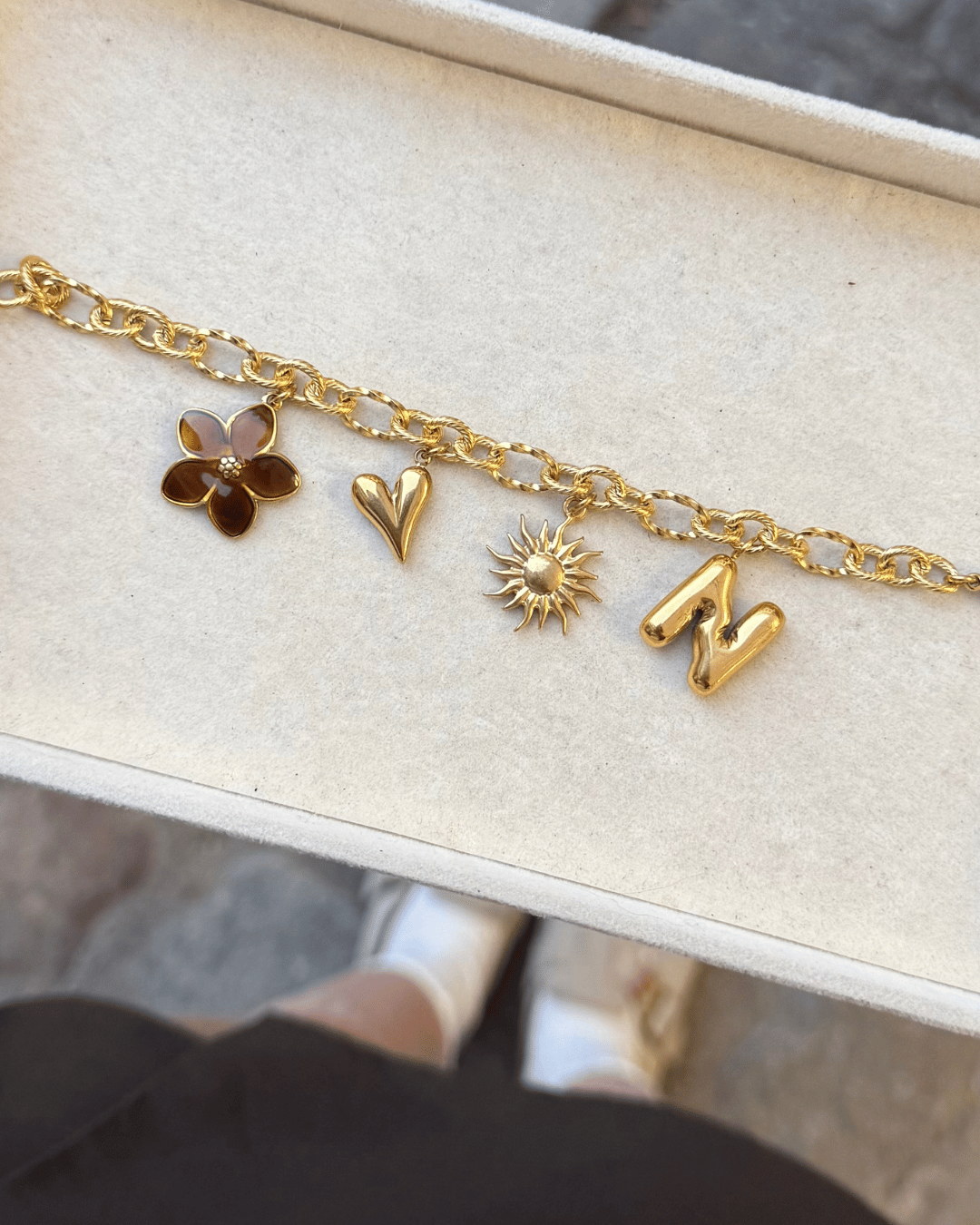 Bracelet Victoire - Prêt à porter (lettre à personnaliser)