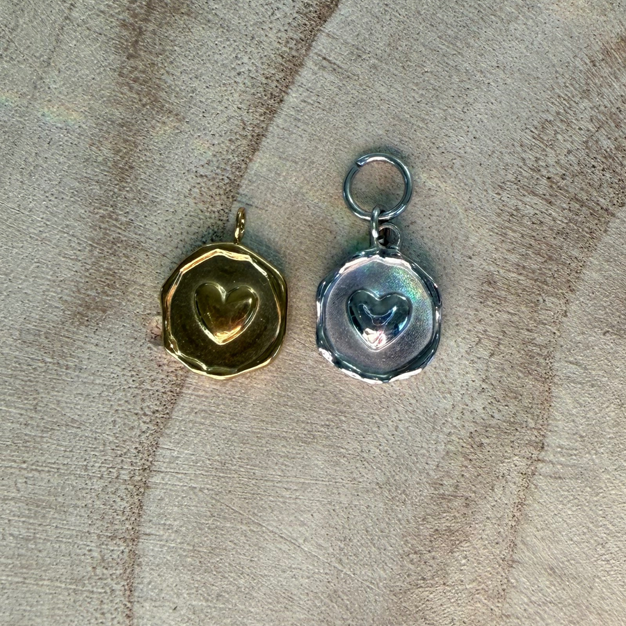 Charm médaille cœur