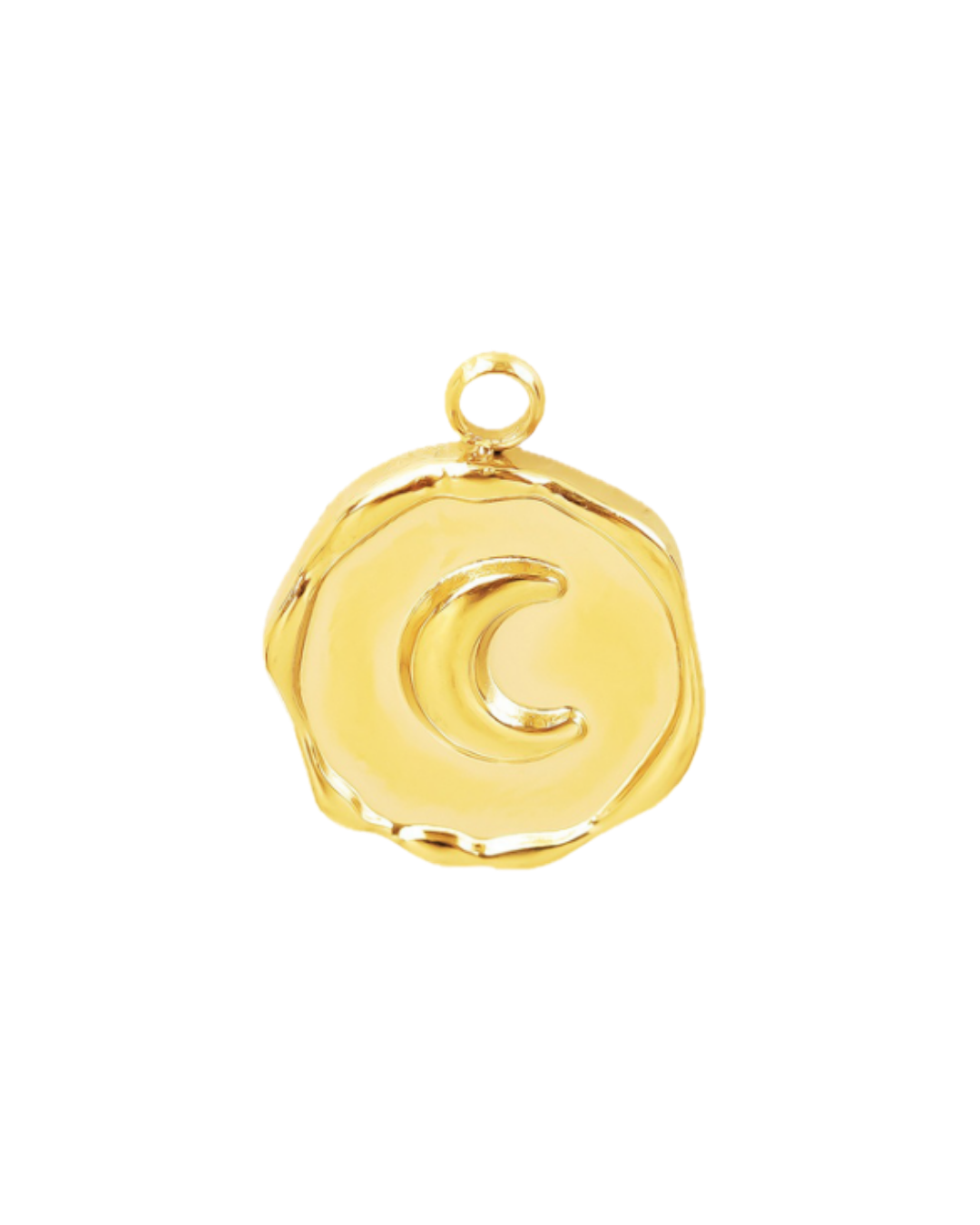 Charm médaille coeur & lune